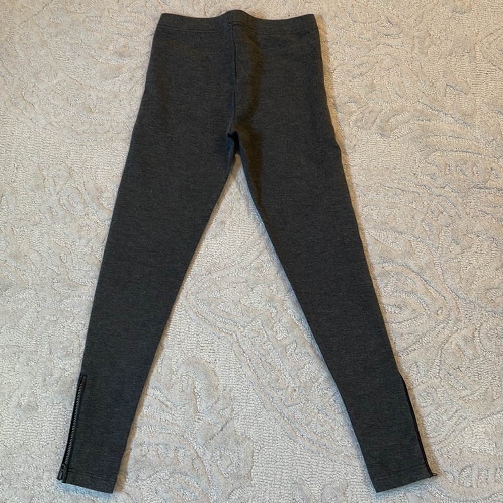 Ralph Lauren Tweed Leather Ankle Zip Leggings - Picture 6 of 7